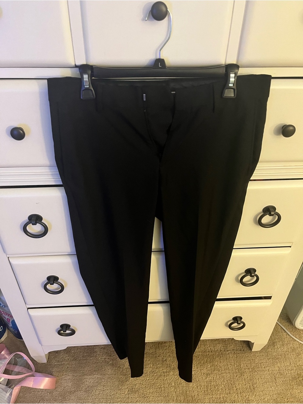 Haggar Men's Black Dress Pants - Slim Fit